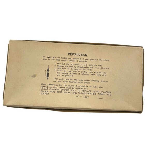 IMC Christmas Lights Vintage Crystal Reflector Miniature 3 Sets 20 Lights Each - Picture 11 of 12